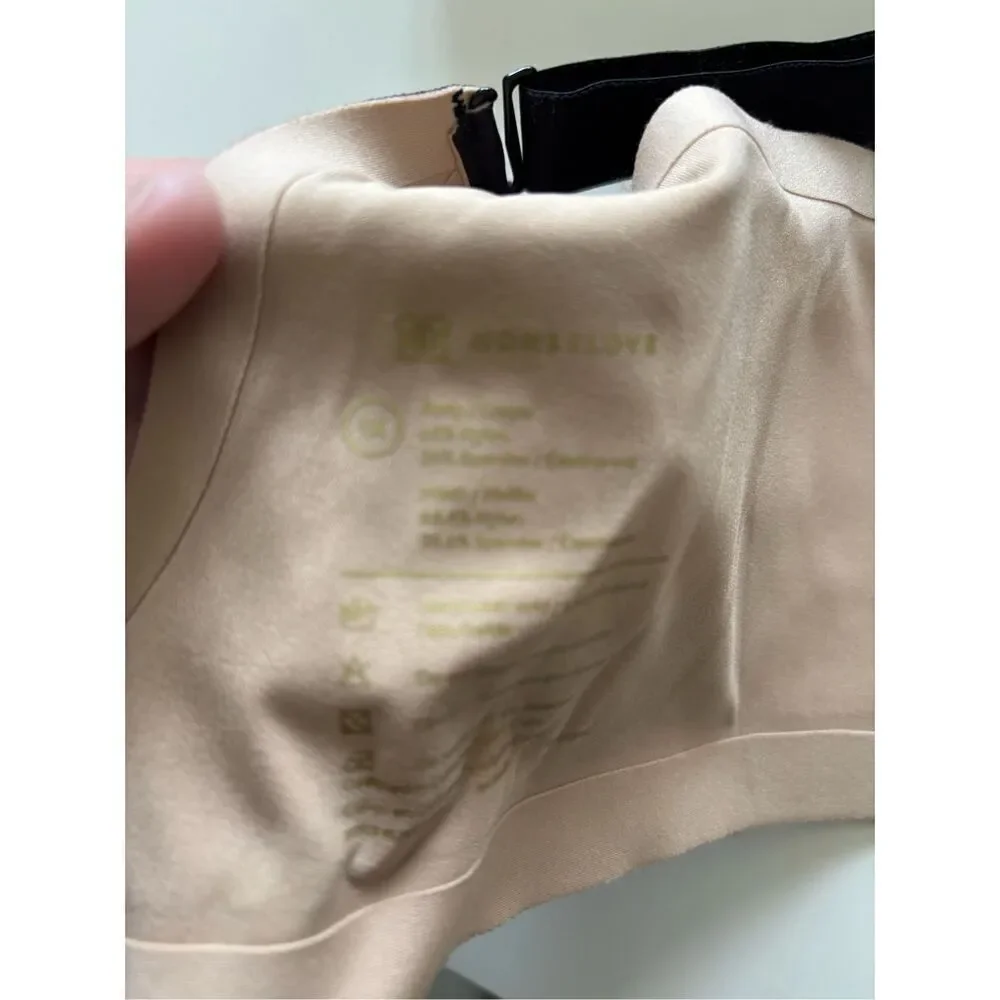 Honeylove CrossOver Wireless Bra Size 1X Black